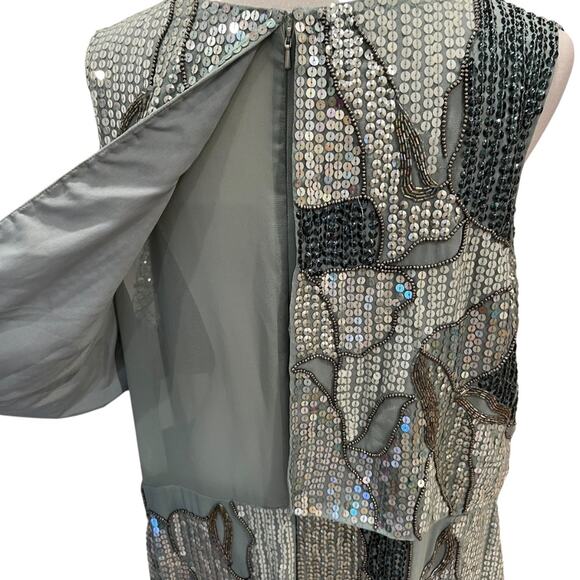 ASOS Curve Cocktail Dress 1X Homecoming Dress 18 Semi Formal Sequin 20s Flapper - Picture 14 of 17